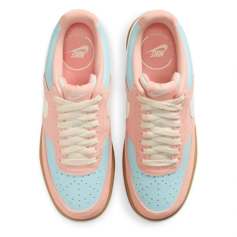 SIZE 8 - NIKE WOMENS COURT VISION LOW SNEAKER